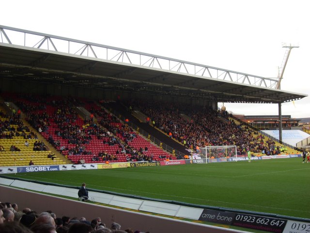 The Vicarage Road Stand During the Match